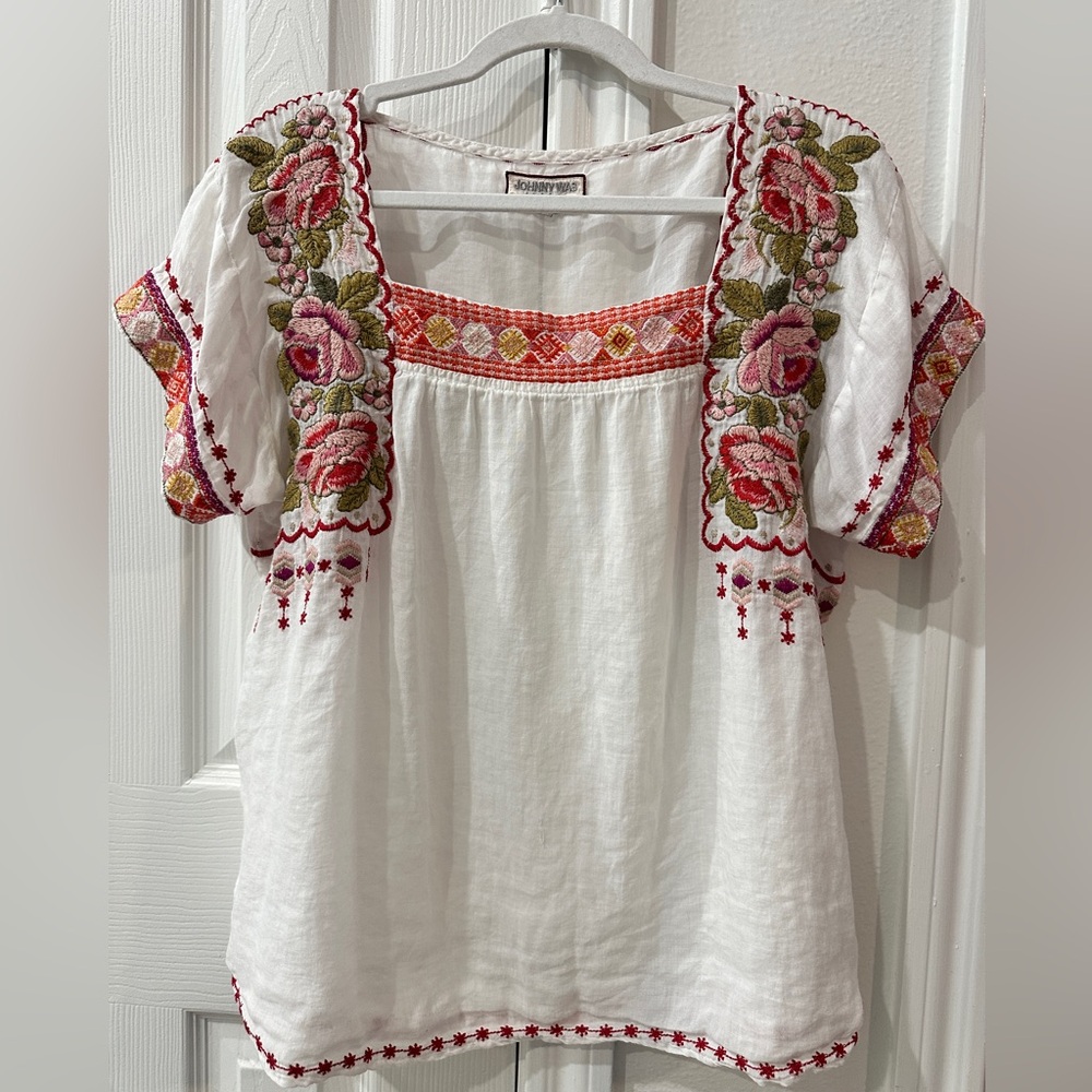 Johnny Was Workshop Embroidered Blouse *Unique